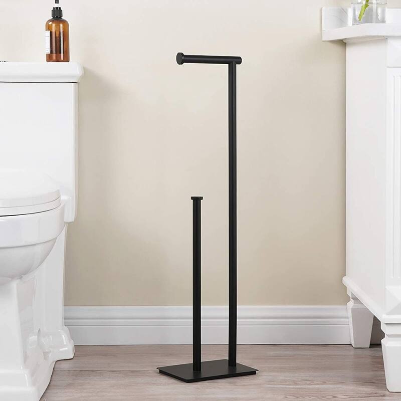 29" Height Freestanding Toilet Paper Holder with Reserve - On Sale